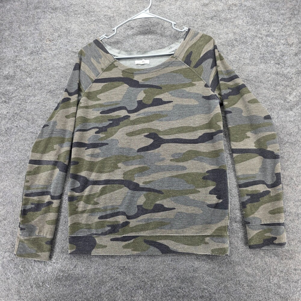 Maurices Shirt Womens XS Long Sleeve Green Camo